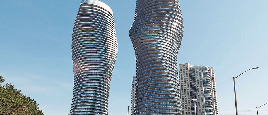 Marilyn Monroe Condos at 50 and 60 Absolute Avenue in Mississauga